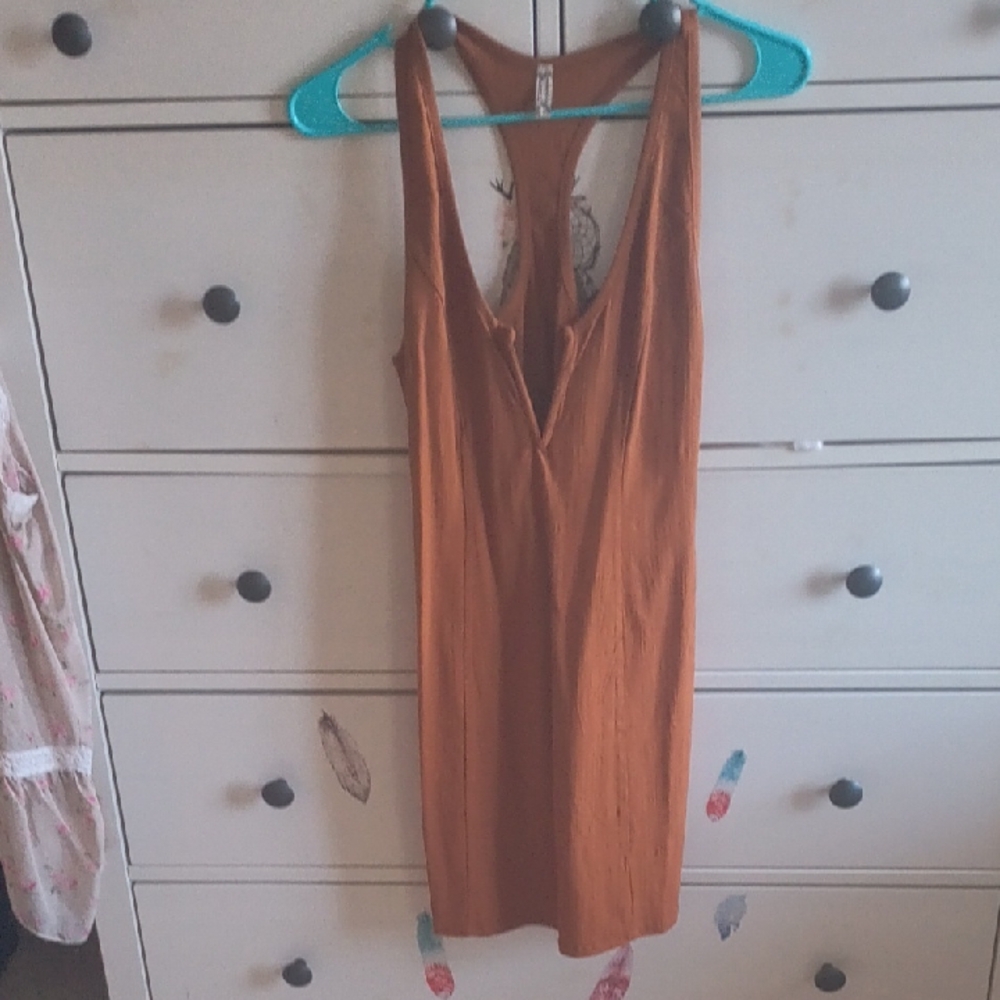 Free People Rust Chemise